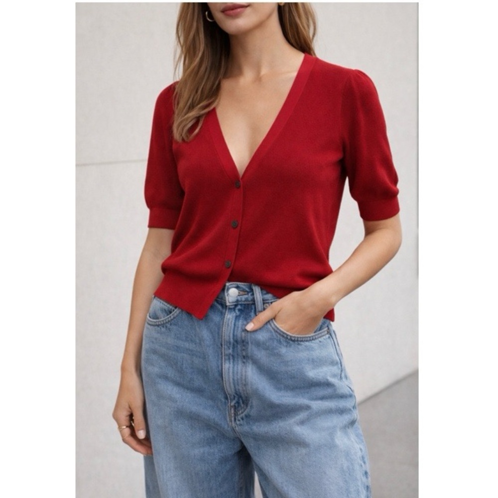 Frame | Jocelyn Short Sleeve Cardigan